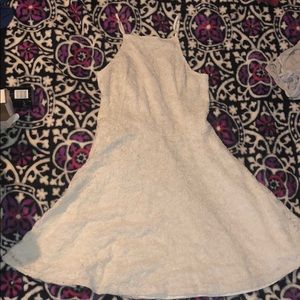 White Lace Skater Dress